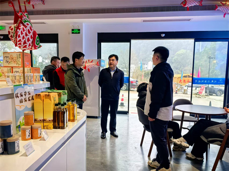 3月9日，縣人大常委會(huì )吳主任到石潭游客服務(wù)中心指導項目建設和運營(yíng)工作。.jpg